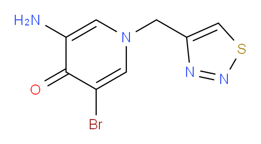 3-amino-5-bromo-1-[(1,2,3-thiadiazol-4-yl)methyl]-1,4-dihydropyridin-4-one