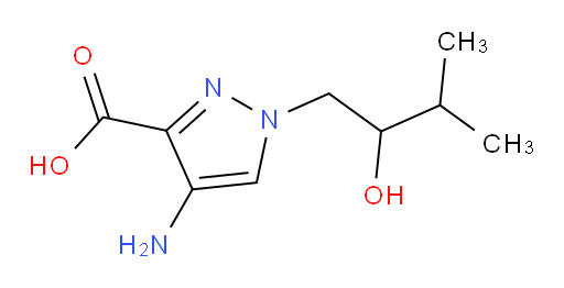 4-amino-1-(2-hydroxy-3-methylbutyl)-1H-pyrazole-3-carboxylic acid