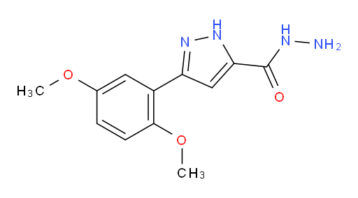 3-(2,5-dimethoxyphenyl)-1H-pyrazole-5-carbohydrazide