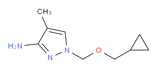 1-[(cyclopropylmethoxy)methyl]-4-methyl-1H-pyrazol-3-amine