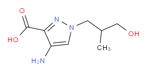 4-amino-1-(3-hydroxy-2-methylpropyl)-1H-pyrazole-3-carboxylic acid