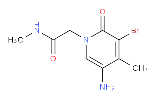2-(5-amino-3-bromo-4-methyl-2-oxo-1,2-dihydropyridin-1-yl)-N-methylacetamide