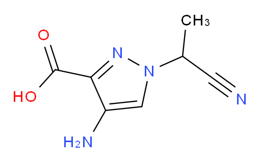 4-amino-1-(1-cyanoethyl)-1H-pyrazole-3-carboxylic acid