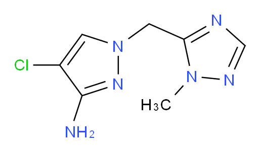 4-chloro-1-[(1-methyl-1H-1,2,4-triazol-5-yl)methyl]-1H-pyrazol-3-amine