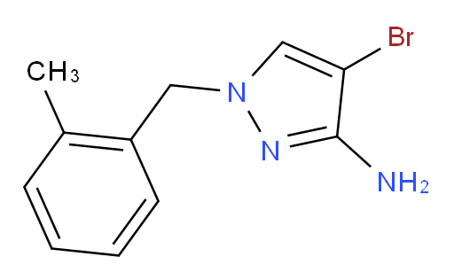 4-bromo-1-[(2-methylphenyl)methyl]-1H-pyrazol-3-amine
