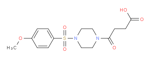 4-[4-(4-methoxybenzenesulfonyl)piperazin-1-yl]-4-oxobutanoic acid