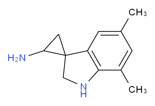 5',7'-dimethyl-1',2'-dihydrospiro[cyclopropane-1,3'-indole]-2-amine