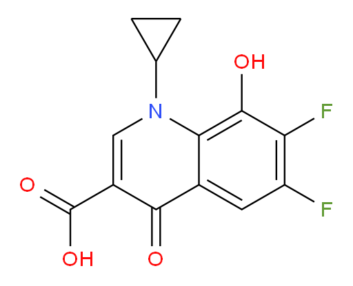 1-Cyclopropyl-6,7-difluoro-1,4-dihydro-8-hydroxy-4-oxo-quinolin-3-carboxylic acid