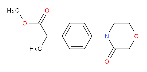 methyl 2-[4-(3-oxomorpholin-4-yl)phenyl]propanoate