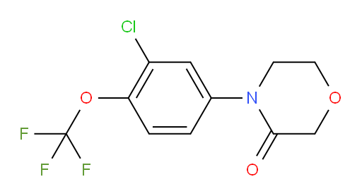 4-[3-chloro-4-(trifluoromethoxy)phenyl]morpholin-3-one