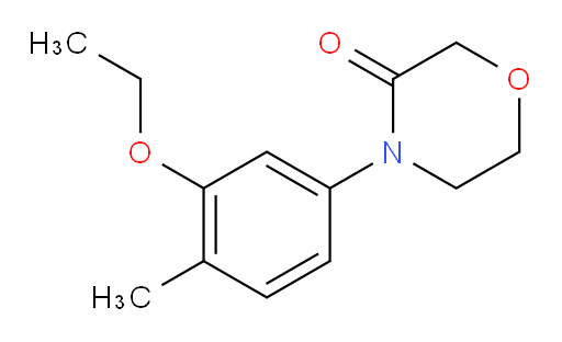 4-(3-ethoxy-4-methylphenyl)morpholin-3-one