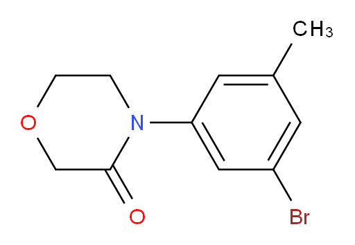 4-(3-bromo-5-methylphenyl)morpholin-3-one