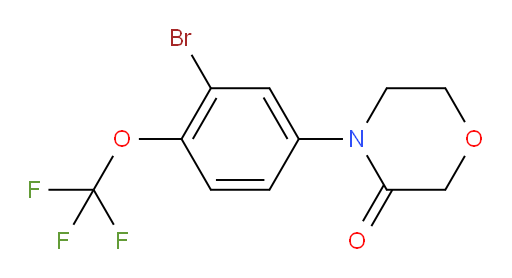 4-[3-bromo-4-(trifluoromethoxy)phenyl]morpholin-3-one