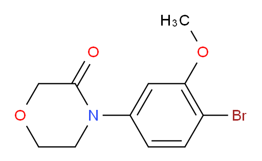 4-(4-bromo-3-methoxyphenyl)morpholin-3-one