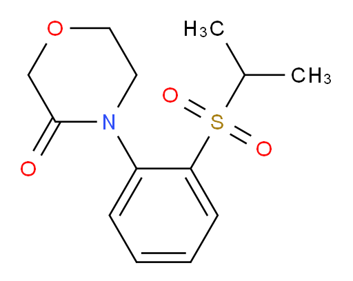 4-[2-(propane-2-sulfonyl)phenyl]morpholin-3-one