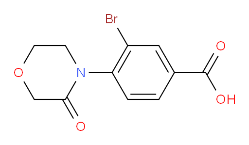 3-bromo-4-(3-oxomorpholin-4-yl)benzoic acid