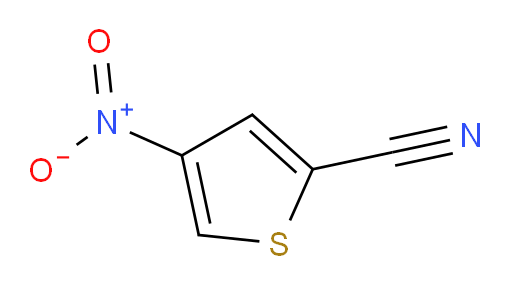 BUTTPARK 121\04-18;2-Cyano-4-nitrothiophene;2-Nitro-4-cyanothiophene;2-Nitrothiophene-4-carbonytrile;5-NITROTHIOPHENE-3-CARBONITRILE;2-NITROTHIOPHENE-4-CARBONITRILE;5-Nitro-3-thiophenecarbonitrile;2-Thiophenecarbonitrile, 4-nitro-