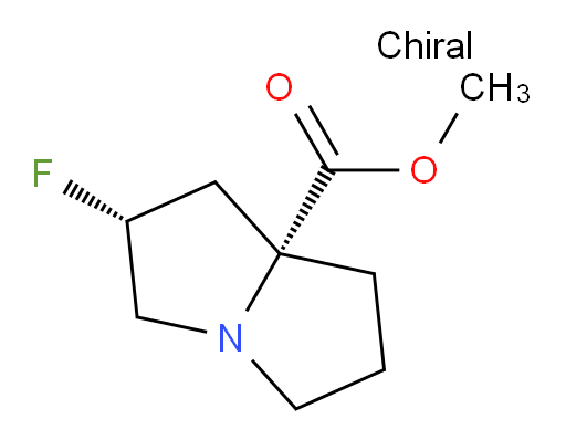 (2R,7aR)-rel-methyl 2-fluorohexahydro-1H-pyrrolizine-7a-carboxylate