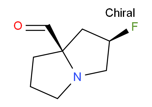 (2R,7aR)-2-fluorohexahydro-1H-pyrrolizine-7a-carbaldehyde