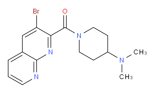(3-bromo-1,8-naphthyridin-2-yl)(4-(dimethylamino)piperidin-1-yl)methanone