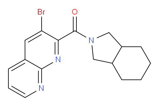 (3-bromo-1,8-naphthyridin-2-yl)(hexahydro-1H-isoindol-2(3H)-yl)methanone
