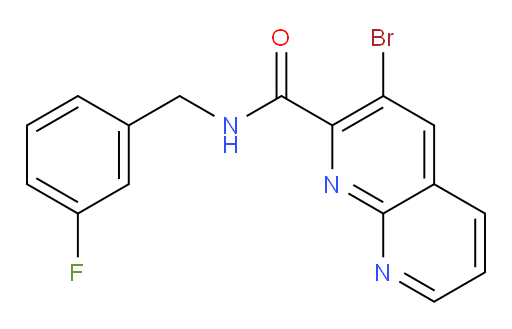 3-bromo-N-(3-fluorobenzyl)-1,8-naphthyridine-2-carboxamide