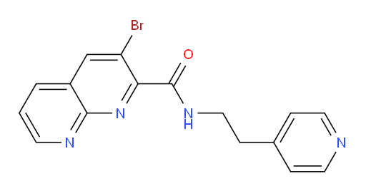3-bromo-N-(2-(pyridin-4-yl)ethyl)-1,8-naphthyridine-2-carboxamide