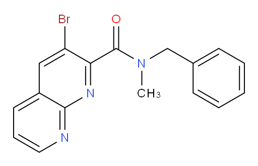 N-benzyl-3-bromo-N-methyl-1,8-naphthyridine-2-carboxamide
