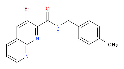 3-bromo-N-(4-methylbenzyl)-1,8-naphthyridine-2-carboxamide