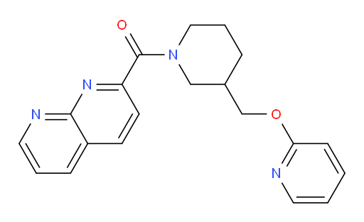(1,8-naphthyridin-2-yl)(3-((pyridin-2-yloxy)methyl)piperidin-1-yl)methanone