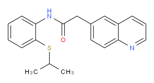 N-(2-(isopropylthio)phenyl)-2-(quinolin-6-yl)acetamide