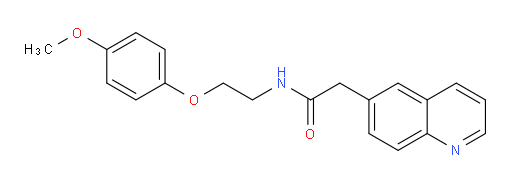 N-(2-(4-methoxyphenoxy)ethyl)-2-(quinolin-6-yl)acetamide