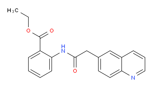ethyl 2-(2-(quinolin-6-yl)acetamido)benzoate