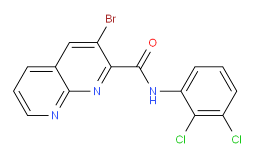 3-bromo-N-(2,3-dichlorophenyl)-1,8-naphthyridine-2-carboxamide