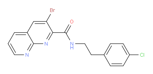 3-bromo-N-(4-chlorophenethyl)-1,8-naphthyridine-2-carboxamide
