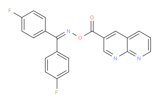 bis(4-fluorophenyl)methanone O-(1,8-naphthyridine-3-carbonyl) oxime