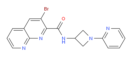 3-bromo-N-(1-(pyridin-2-yl)azetidin-3-yl)-1,8-naphthyridine-2-carboxamide
