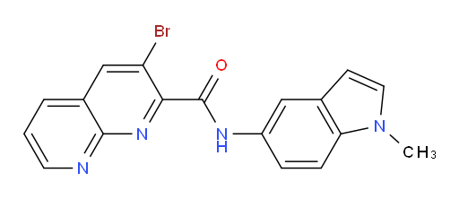 3-bromo-N-(1-methyl-1H-indol-5-yl)-1,8-naphthyridine-2-carboxamide