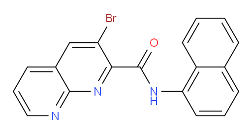 3-bromo-N-(naphthalen-1-yl)-1,8-naphthyridine-2-carboxamide
