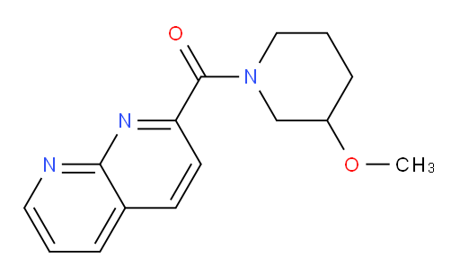 (3-methoxypiperidin-1-yl)(1,8-naphthyridin-2-yl)methanone