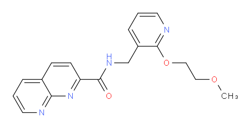 N-((2-(2-methoxyethoxy)pyridin-3-yl)methyl)-1,8-naphthyridine-2-carboxamide