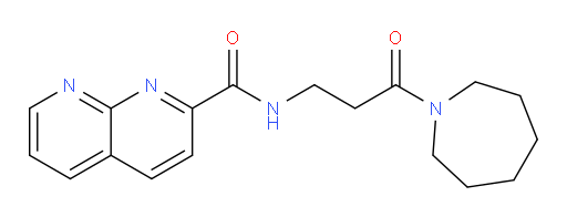 N-(3-(azepan-1-yl)-3-oxopropyl)-1,8-naphthyridine-2-carboxamide