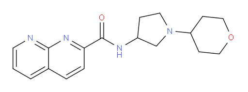 N-(1-(tetrahydro-2H-pyran-4-yl)pyrrolidin-3-yl)-1,8-naphthyridine-2-carboxamide
