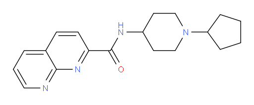 N-(1-cyclopentylpiperidin-4-yl)-1,8-naphthyridine-2-carboxamide
