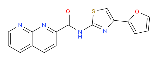 N-(4-(furan-2-yl)thiazol-2-yl)-1,8-naphthyridine-2-carboxamide