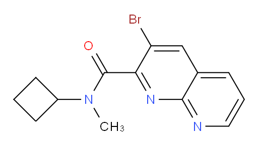 3-bromo-N-cyclobutyl-N-methyl-1,8-naphthyridine-2-carboxamide