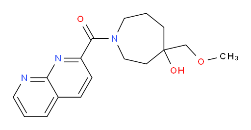 (4-hydroxy-4-(methoxymethyl)azepan-1-yl)(1,8-naphthyridin-2-yl)methanone