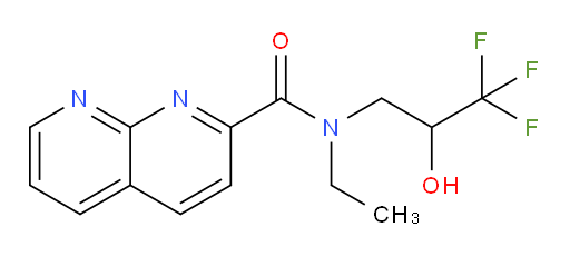 N-ethyl-N-(3,3,3-trifluoro-2-hydroxypropyl)-1,8-naphthyridine-2-carboxamide