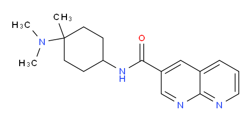 N-(4-(dimethylamino)-4-methylcyclohexyl)-1,8-naphthyridine-3-carboxamide