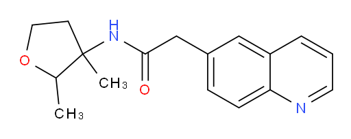 N-(2,3-dimethyltetrahydrofuran-3-yl)-2-(quinolin-6-yl)acetamide